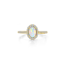 Load image into Gallery viewer, Halo Engagement Ring-R0296OPG