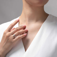 Load image into Gallery viewer, 0.30 CTW Cross Ring-R0436CLP