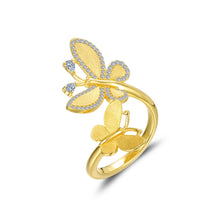 Load image into Gallery viewer, Butterfly Open Ring-R0463CLG