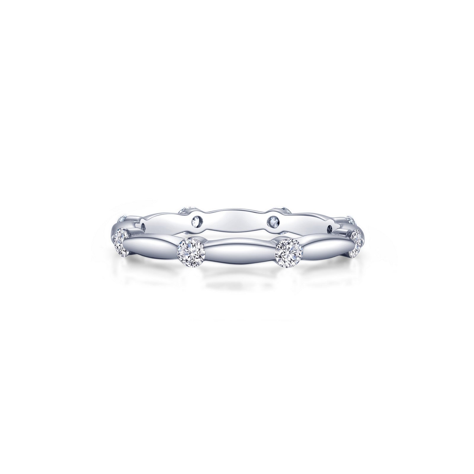 Stackable Wave Eternity Band-R0467CLP