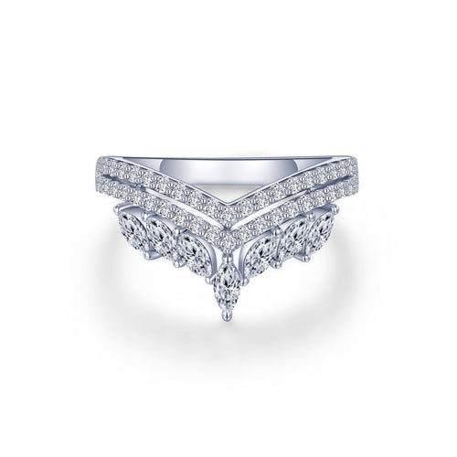Elegant Crown Ring-R0498CLP
