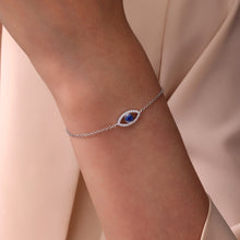 Load image into Gallery viewer, 0.62 CTW Evil Eye Bracelet-SYB004SP
