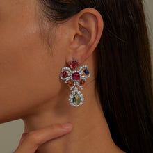 Load image into Gallery viewer, Fancy Lab-Grown Sapphire Chandelier Earrings-SYE006MP