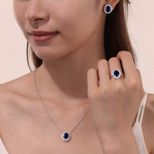 Load image into Gallery viewer, 3.35 CTW Halo Necklace-SYN024SP