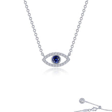 Load image into Gallery viewer, 0.62 CTW Evil Eye Necklace-SYN028SP
