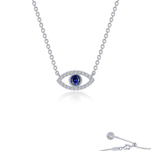 Load image into Gallery viewer, 0.62 CTW Evil Eye Necklace-SYN028SP