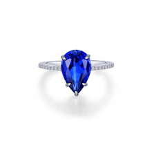 Load image into Gallery viewer, Lab-Grown Sapphire Solitaire Ring-SYR005SP
