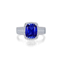 Load image into Gallery viewer, 5.55 CTW Fancy Lab-Grown Sapphire Halo Ring-SYR023SP
