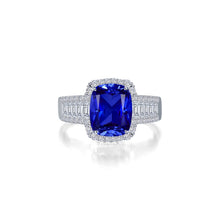 Load image into Gallery viewer, 5.55 CTW Fancy Lab-Grown Sapphire Halo Ring-SYR023SP