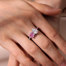Load image into Gallery viewer, Fancy Lab-Grown Sapphire Toi et Moi Ring-SYR026PP