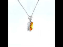 Load and play video in Gallery viewer, Canary Halo Necklace-N0282CAP
