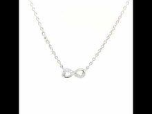 Load and play video in Gallery viewer, 0.36 CTW Infinity Necklace-N0226CLP