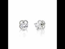 Load and play video in Gallery viewer, 1.5 CTW Solitaire Stud Earrings-E0479CLP