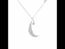 Load and play video in Gallery viewer, Moon & Star Necklace-9N079CLP
