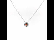 Load and play video in Gallery viewer, January Birthstone Necklace-BN001GNP