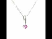 Load and play video in Gallery viewer, October Birthstone Love Pendant-BP004TMP