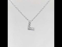 Load and play video in Gallery viewer, Letter L Pendant Necklace-9N092CLP