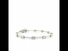 Load and play video in Gallery viewer, 2.04 CTW Semi-Bezel Link Bracelet-B0032CLP