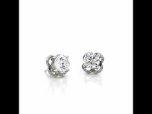 Load and play video in Gallery viewer, 2 CTW Solitaire Stud Earrings-E0180CLP