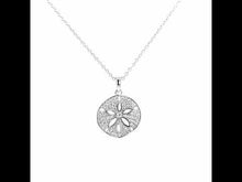 Load and play video in Gallery viewer, 0.99 CTW Sand Dollar Necklace-N0164CLP