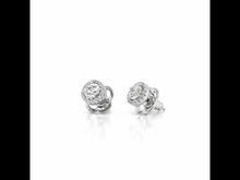Load and play video in Gallery viewer, 1.3 CTW Halo Stud Earrings-E0328CLP