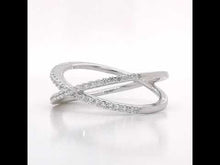 Load and play video in Gallery viewer, Simple Crisscross Ring-R0173CLP