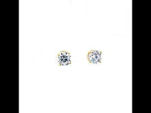 Load and play video in Gallery viewer, 3 CTW Solitaire Stud Earrings-E0561CLG
