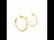 Load and play video in Gallery viewer, 25 mm Hoop Earrings-E3005CLG
