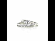 Load and play video in Gallery viewer, Engagement Ring with Wedding Band-R0276CLP