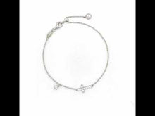 Load and play video in Gallery viewer, 0.44 CTW Adjustable Sideways Cross Bracelet-B0136CLP