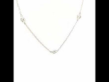 Load and play video in Gallery viewer, 0.73 CTW Station Necklace-N0219CLP