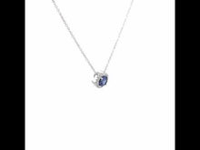 Load and play video in Gallery viewer, 0.62 CTW Round Halo Necklace-N0104CTP