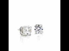 Load and play video in Gallery viewer, 8 CTW Solitaire Stud Earrings-E0112CLP
