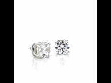 Load and play video in Gallery viewer, 8 CTW Solitaire Stud Earrings-E0112CLP