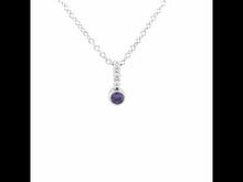 Load and play video in Gallery viewer, February Birthstone Love Pendant-BP002AMP