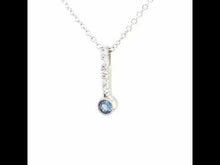 Load and play video in Gallery viewer, December Birthstone Love Pendant-BP003BTP