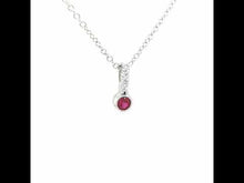 Load and play video in Gallery viewer, July Birthstone Love Pendant-BP002RBP