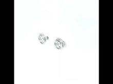 Load and play video in Gallery viewer, 2 CTW Solitaire Stud Earrings-E0583CLP