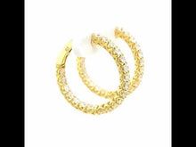Load and play video in Gallery viewer, 20 mm Hoop Earrings-E3018CLG