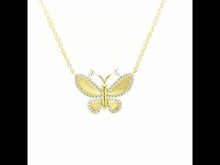 Load and play video in Gallery viewer, Butterfly Necklace-N0236CLG
