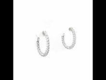 Load and play video in Gallery viewer, 16 mm x 20 mm Oval Hoop Earrings-E3026CLP