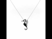 Load and play video in Gallery viewer, Whimsical Seahorse Necklace-N0159CLP