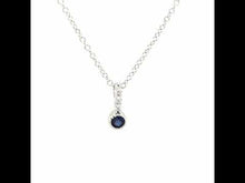 Load and play video in Gallery viewer, September Birthstone Love Pendant-BP002SAP