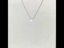 Load and play video in Gallery viewer, Frameless Solitaire Necklace-N0090CLP