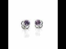 Load and play video in Gallery viewer, February Birthstone Earrings-BE001AMP