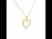 Load and play video in Gallery viewer, Open Heart Pendant Necklace-P0146CLG
