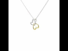 Load and play video in Gallery viewer, Double-Heart Shadow Necklace-N0141CLT