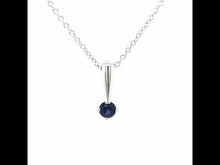 Load and play video in Gallery viewer, September Birthstone Love Pendant-BP004SAP