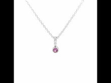 Load and play video in Gallery viewer, October Birthstone Love Pendant-BP002TMP