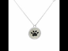 Load and play video in Gallery viewer, Paw Print Disc Necklace-9N027CBP